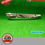 HONDA DASH110 V2 DASH 110 FI DASH 2 FI EXHAUST COVER STEEL (100% ORIGINAL BOON SIEW HONDA) 18355-K07