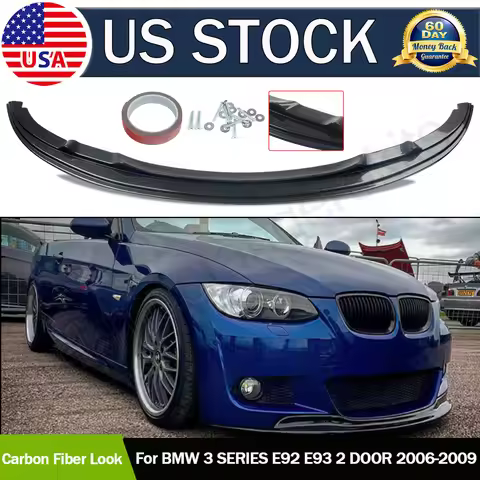 Carbon Fiber Look Front Lip Spoiler Replace For BMW 3 Series E92 E93 M Sport 335I 2006-2010 Front Sp