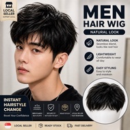 Men Natural Hair Wig for Men Toupee Men's Wig Male Wigs for Man Hairpiece