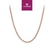 HABIB 925 Silver Necklace 036 CORB36FLD(N)
