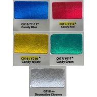 SAMURAI SPRAY PAINT CANDY COLOUR C016 / Y016 - CANDY YELLOW , C017 / Y017 - CANDY GREEN