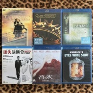 [$500全走] 扣人心弦外語片 Blu-ray 藍光碟 共六套 鐵達尼號 權力遊戲 七宗罪 迷失決勝分 香水 大開眼戒 (四套全新，全部有中文字幕)