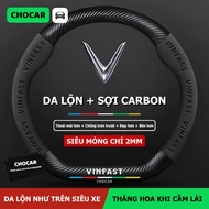 [VINFAST] Vinfast Carbon Suede Steering Wheel Cover; Car Interior Decoration VF3, VF5, VF8, VF9, VF 