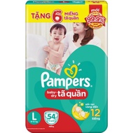 [Hai Phong] (Add Pieces) Pampers M60, L54, XL48 Diaper Pants
