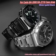 Modified Bezel Watchband For Casio G-shock Ga-2100 Stainless Steel Watch Strap Metal Case Ga2100 Ga2