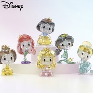Disney Princess Series Crystal Block DIY Anime Figure Belle Ariel Snow White Cinderella Collection Model Doll Building Toys Gift