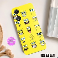 Softcase Oppo A78 Reno 8T A78 A58- Softcase Procame Motif SPONGEBOB Oppo A17 Reno 8T A78 A58- Case Aesthetic Oppo A17 Reno 8T A78 A58- Case Procamera AFC37