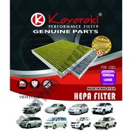 "PM2.5+CARBON HEPA" TOYOTA VIOS(NCP42) ALPHARD(ANH10) ESTIMA(ACR30) CAMRY(XV30) HARRIER(XU30) CABIN 