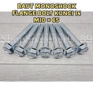 FLANGE BOLT Bolt M10UA65 KEY 14 MONOSHOCK BOLT MX M10