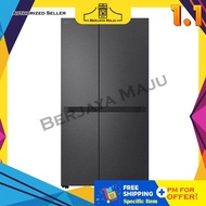 LG Nett 635L Side By Side Inverter Refrigerator GC-B257KQJW (Essence Matte Black)