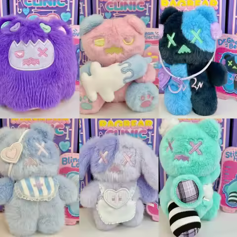 ShinWoo Ragbear Clinic Blind Box Toys Dolls Bag Partner ShinWoo Mystery Box Bear Model Cute Light Pe