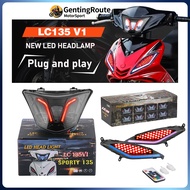 RGB New LED Head Lamp LC135 V1 LC V1 Lampu Depan Mata Gaban Pilot Light Signal Light LC 135 Lampu Da