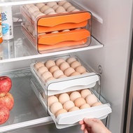 AT-🌞Foreign Trade Drawer Egg Storage Box Refrigerator Light Luxury Double-Layer Crisper Kitchen Transparent Acrylic Egg