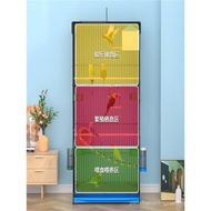 2025New Bird Cage Ecological Villa Large Luxury Large Breeding Cage Tiger Skin Parrot Cage Xuanfeng 