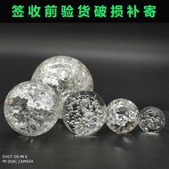 Rockery Running water fountain ornaments Feng Shui Wheel Accessories Ice Cracked Bubble Glass Crystal Glass Lucky Transfer Ball Beads Rockery and water fountain ornaments Feng Shui whe