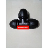 Equal tee 63mm quarter63mm hdpe pipe connection