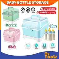Mytools Portable Baby Bottle Storage Box Drainage Drying Shelf Baby Bottle Drying Rack
