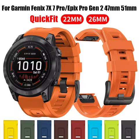 For Garmin Fenix7 7X 7 Pro 6 6X Pro 5X 5 Plus Sapphire Solar Smart Watch Strap Quick Release 26mm 22