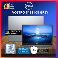 DELL VOSTRO 5481 5481-82412G-W10 ICE GRAY (I5-8265U/4GB/1TB/14.0"/2GB MX130/W10/1YR) -OPEN BOX CLEAR