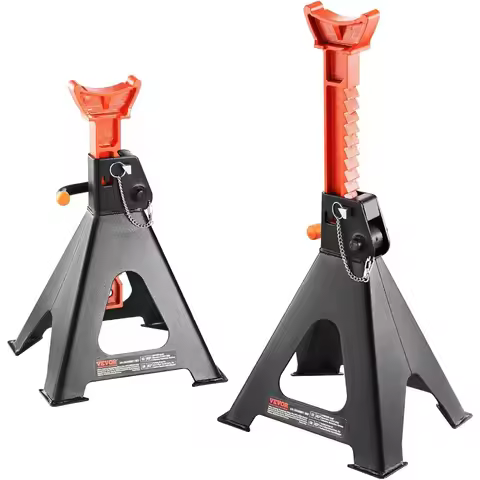 VEVOR Jack Stands 6 Ton 13000 lbs Heavy Duty Double Locking Jack Stands 14.2"-23" Adjustable Height