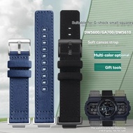 Tali jam tangan kanvas nilon yang diubah suai Untuk Casio G-SHOCK GA110/100/120 GM/GA2100 DW-5600 GW