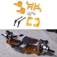 Metal Front Steering Cup C Hub Carrier Suspension Arm Drive Shaft for 1/10 RC Crawler CC01 Upgrade P