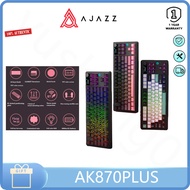 AJAZZ AK870PLUS three-mode Hot-swappable Mechanical keyboard Gasket Construction five-layer fill ful