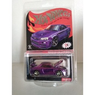 Hot Wheels RLC Nissan Skyline GTR R34 BNR34 - RLC 2020 Membership Car R34 Purple