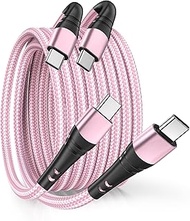 Fasting Cable,for Phone 16 15 Pro Max Fast Charger Cord,USB C to USB C Cable 100W 10ft 2Pack,Type C 