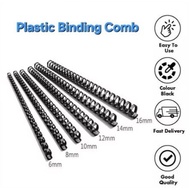 A4 Black Plastic Binding Comb (21 Rings) File Folder Organizer/ Comb Binding Ring