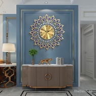 Popular light luxury clocks, living room wall clocks, iron art creative decorative clocks, fashionab