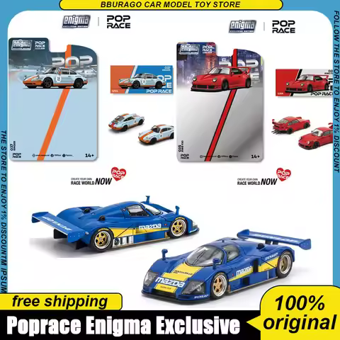 Poprace Enigma 1:64 Mazda 787b 1991 Porsche Rwb 930 Gt Wing Porsche Singer Gulf Static Alloy Collect