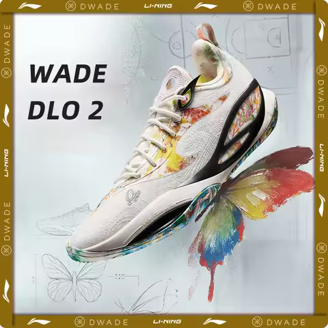 Li-Ning Men's Wade DLO 2 On Court Basketball Shoes BOOM Cushion Stable Support Lightweight LiNing Du