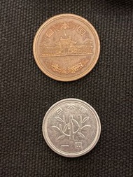 日本硬幣收藏 平成元年 1円/10円 一組