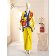 New In Baju Kurung Merdeka 2026 - V-neck, Long Sleeve, 3D Printed, Japanese Style | Ideal for August