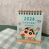 2026 Crayon Shin-Chan Triangle Desk Calendar Small Mini Monthly 115 Cartoon