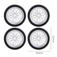 (ZVOQ) 4Piece 32Mm RC Drift Tire Wheel Hard Tyre Replacement Parts Accessories for LDRC AE86 1/18 RC