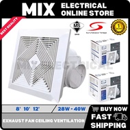 LEMAX 8'  10'  12' Inch Exhaust Fan Ceiling Ventilation Fan 100% Copper Motor Kipas Ekzos Siling XFT