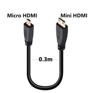 `·. MINI HDMI TO Micro HDMI C TO D Connection SLR Camera Camera HD Data Cable