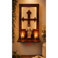 CROSS ALTAR CHRISTAIN ALTAR TABLE HANGING/ PRAYING ALTAR/ PRAYER ALTAR/ CHRISTAIN PRAYER ALTER CROSS