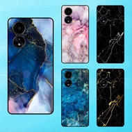 Oppo A58 phone case with black Marble border