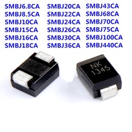 20CA 20 TVS Diode SMBJ6.8 CA SMBJ18CA 5.0 CA 8.5 CA 10CA 16CA 15CA 20CA 22CA 24CA 26CA 30CA 36CA 43C