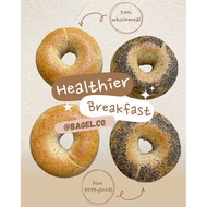 50% Wholemeal Bagel Traditional Bagel Chewy Bagel, NO SUGAR NO OIL, fresh bake