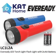 EVEREADY LC1L2A (AA BATTERY) / LC1L2D (D BATTERY) LED TORCH LIGHT FLASH LIGHT WITH  2X BATTERIES