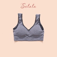 Áo Bra Tập Gym Yoga Selala Cotton Thấm Hút Siêu Tốt Co Giãn Thoải Mái AGY02