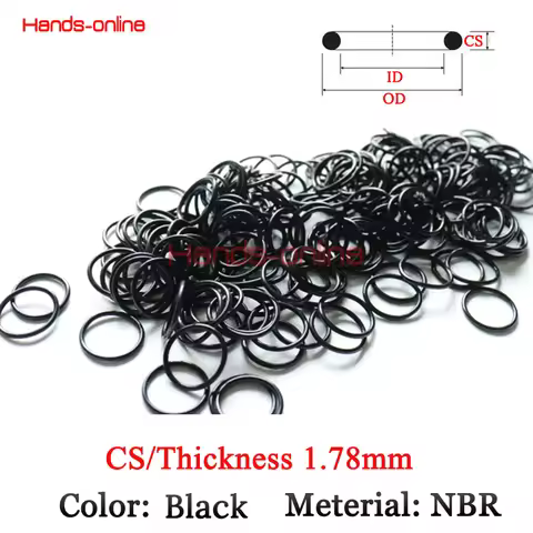 Thickness/CS 1.78 AS568 004-050 Black NBR Rubber Sealing O Ring O-Ring Seal Gasket Oil Washer Gasket