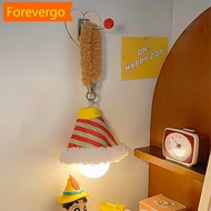 【Forever】 Dopamine Hanging Plush Night Light Bedside Mood Lamp Cozy Bedside Dorm Room Reading Home D