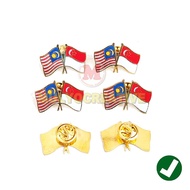 Cross Flag Pin Singapore Malaysia Cross Flag Malaysia and Singapore