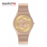 Swatch Skin TAWNY RADIANCE SS08C102 Brown Silicone Strap Watch