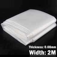 polycarbonate roofing sheet Thickness 0.08mm Width 2M Plastic PE Film Transparent Rainproof